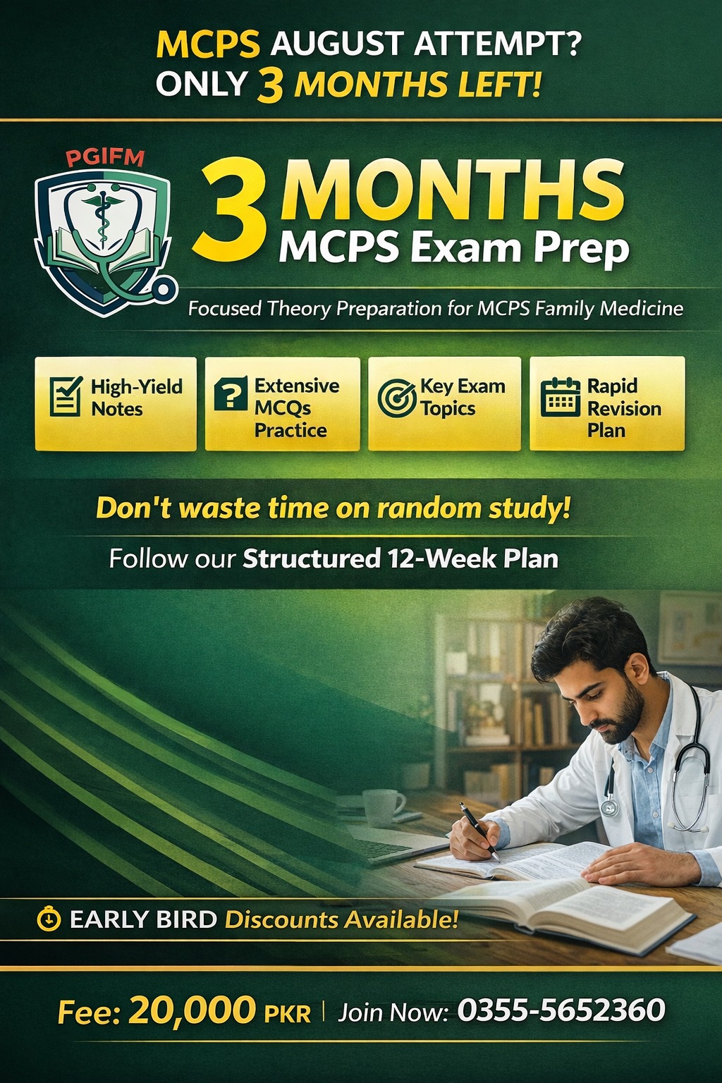 3 Months MCPS Exam Preparation